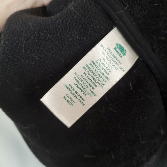 ROOTS Women Black Small Coat Fall - Picture 6 of 7